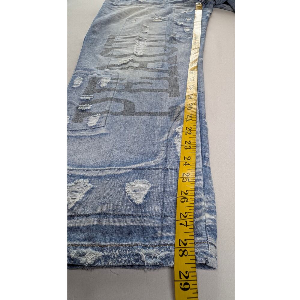 Jaded Gypsy Peace&Love Jeans Distressed Boho Chic Patchwork S/M Coastal Cowgirl - Picture 6 of 16
